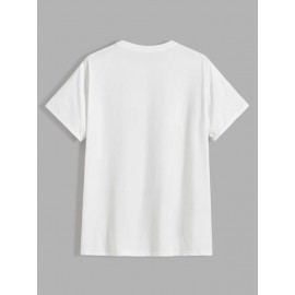 Men Drop Shoulder Solid Tee