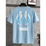 Men Wings And Letter Graphic Tee