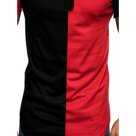 Men Two Tone Raglan Sleeve Tee