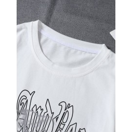 Men Dove & Slogan Graphic Tee