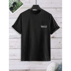 Men Scenery & Slogan Graphic Tee