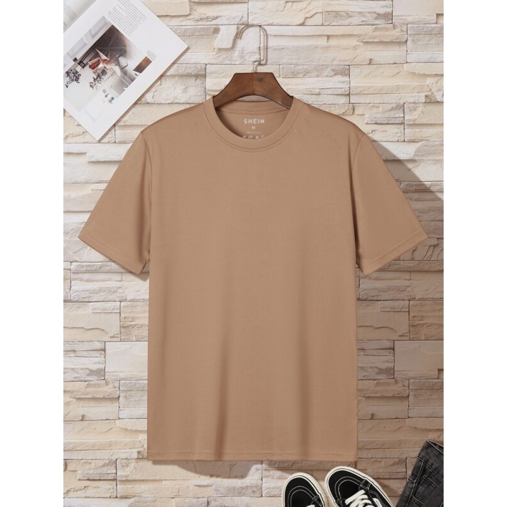 Men Solid Tee