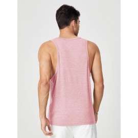 Men Flamingo Print Tank Top