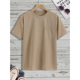 Men Patched Pocket Tee