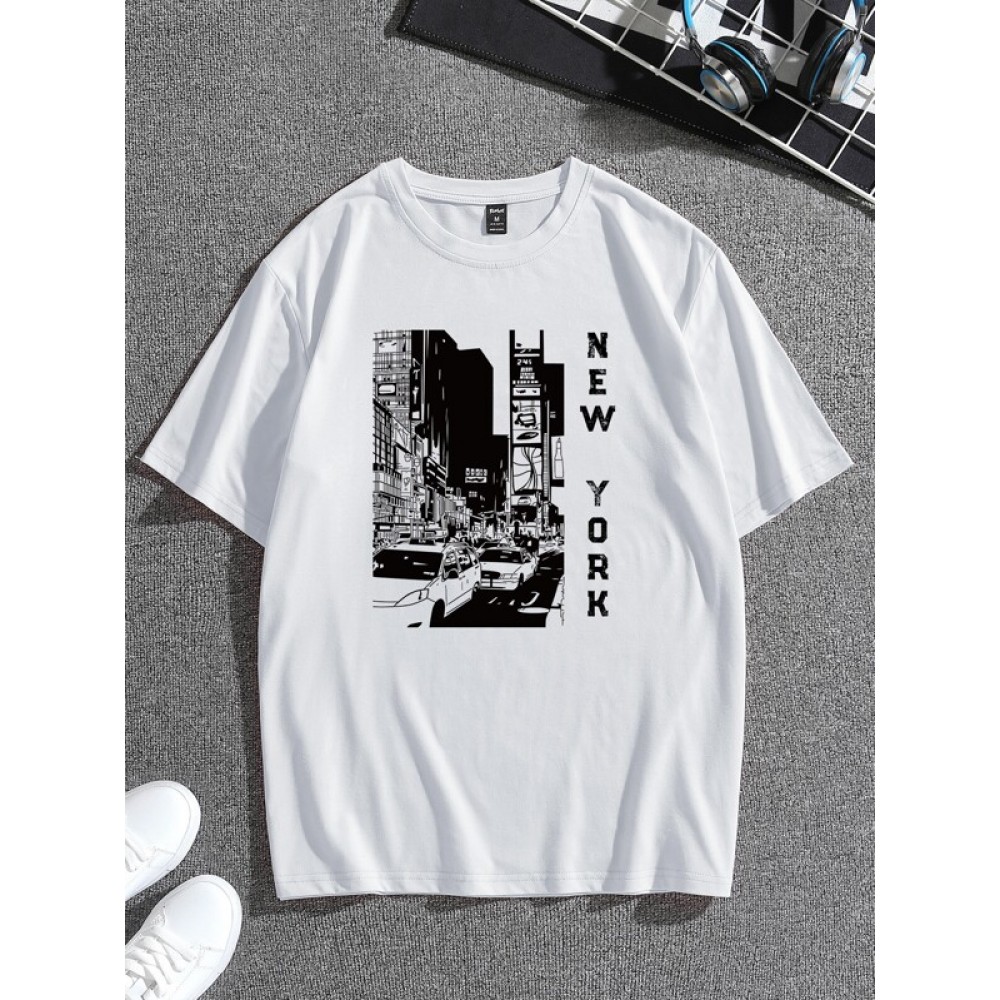 Building & Letter Graphic Tee