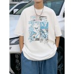 Men  & Japanese Letter Graphic Tee